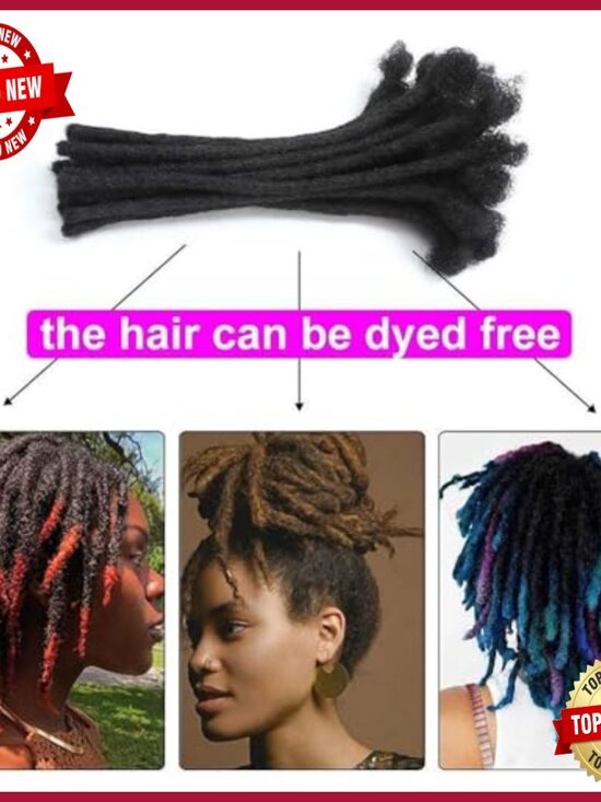 10 Inch Human Hair Micro Loc Extensions, 60 Strands Permanent Dreadlocks main image 4